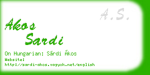 akos sardi business card